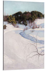 Tableau en aluminium Paysage d’hiver à Myllykylä