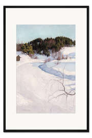Gerahmter Kunstdruck Winterlandschaft von Myllykylä