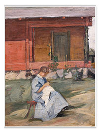 Poster Sewing woman