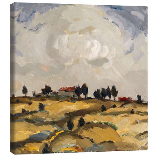 Canvas print Autumn Landscape with Clouds