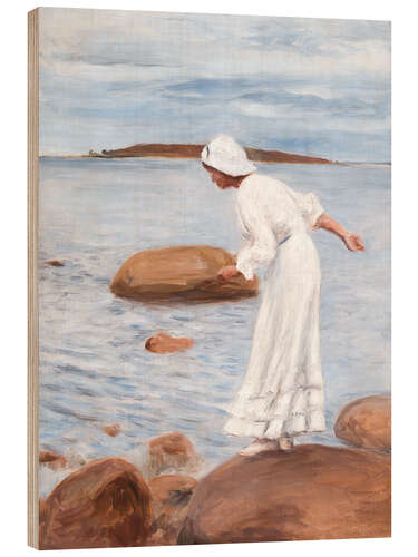 Wood print Miss Lilli Emelie Simberg