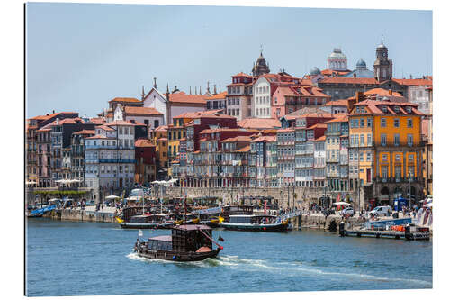 Cuadro de plexi-alu Ribeira frente al mar, Porto