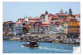 Sticker mural Front de mer et Ribeira, Porto