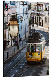 Aluminium print Tram in Lisbon, Portugal