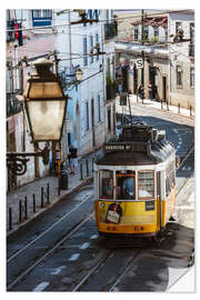 Sticker mural Tram à Lisbonne, Portugal