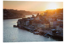 Acrylic print Porto at sunset, Portugal