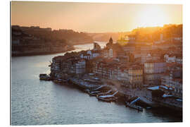 Gallery print Porto at sunset, Portugal