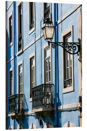 Aluminium print Lisbon architecture