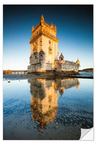 Wandsticker Torre de Belém, Lissabon