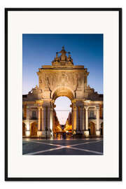 Gerahmter Kunstdruck Arco de Rua Augusta, Lissabon