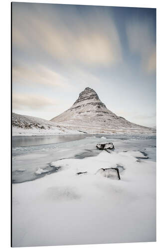 Alubild Winter am Kirkjufell, Island