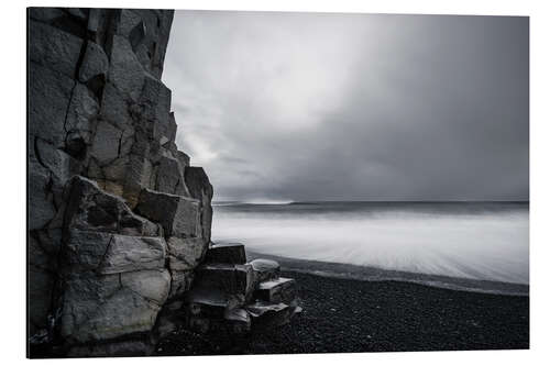 Tableau en aluminium Côte rocheuse, Islande