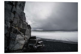 Foam board print Rocky coast, Iceland