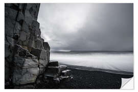 Naklejka na ścianę Rocky coast, Iceland