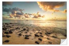 Wall sticker Sunset on the beach, Mauritius