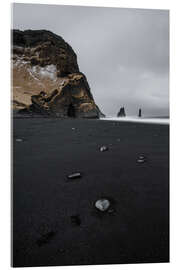 Acrylic print Black beach, Iceland