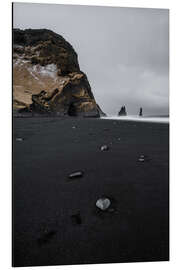 Obraz na aluminium Black beach, Iceland