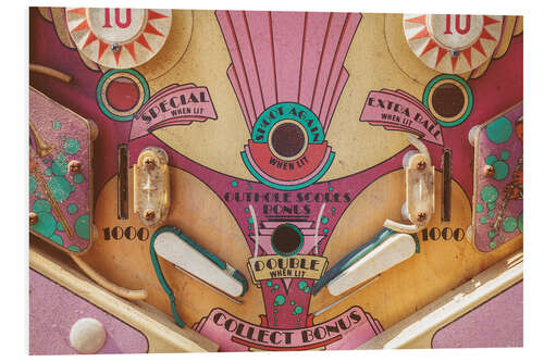 Foam board print Vintage Pinball Machine