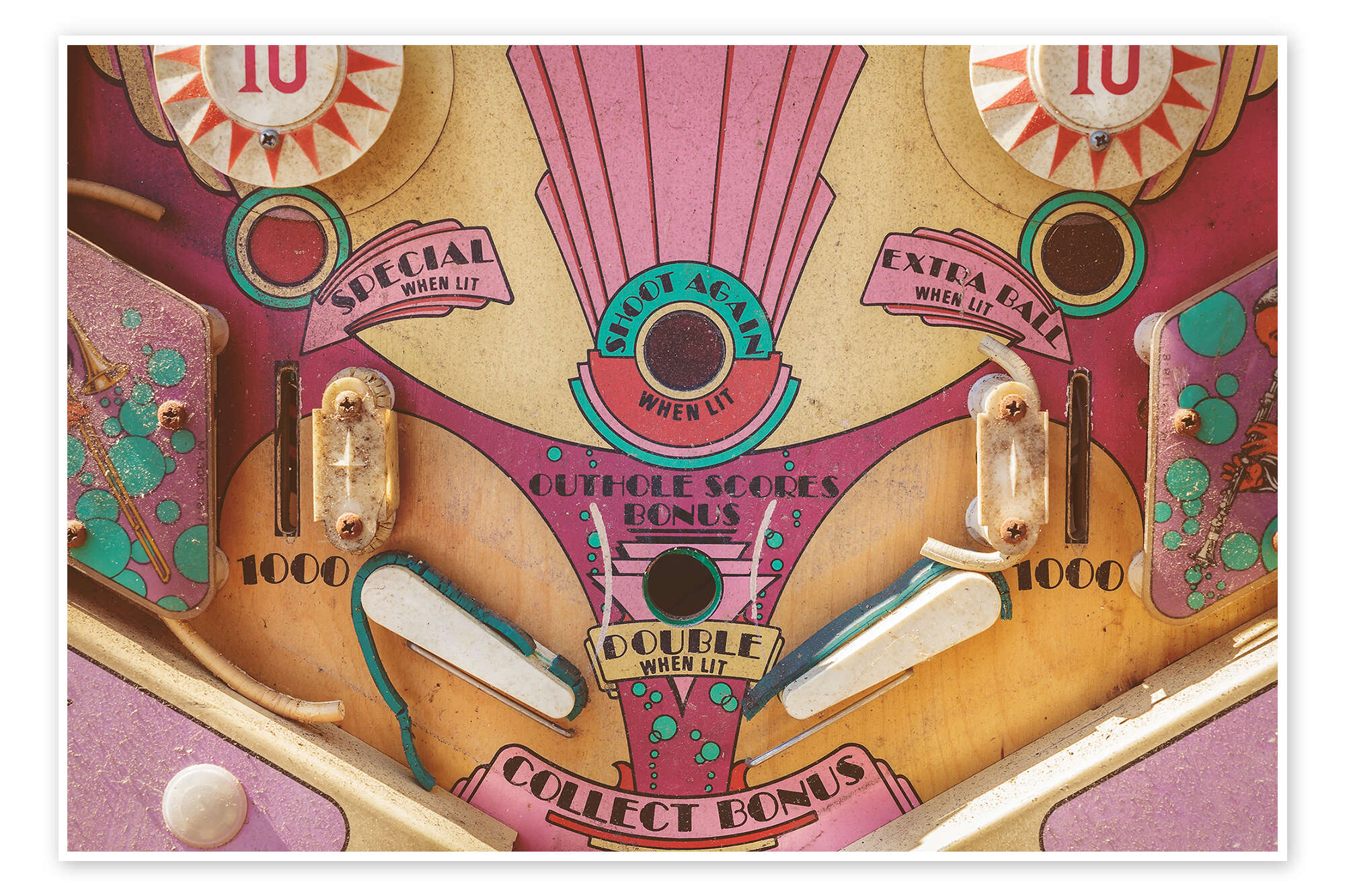 Vintage Pinball Machine print by Martin Bergsma