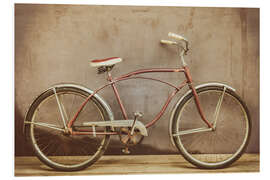 Foam board print Rusted beach cruiser bike