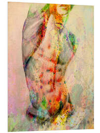 Foam board print Abstract body 5