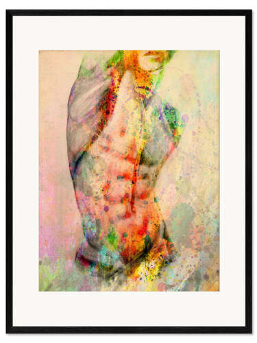 Kehystetty taidepainatus Abstract body 5