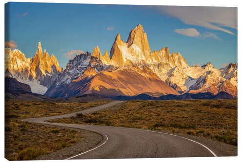 Lienzo Fitz Roy en la Patagonia