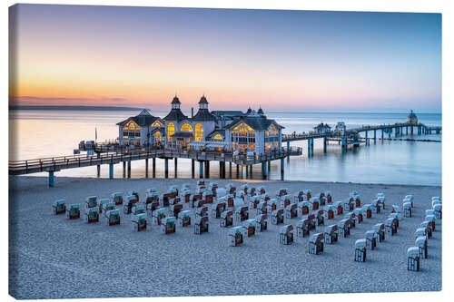 Canvas print Sellin pier on the island of Rügen