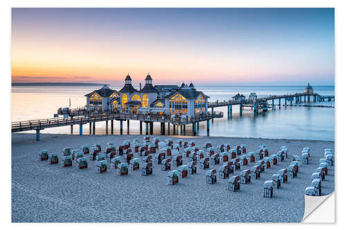 Naklejka na ścianę Sellin pier on the island of Rügen