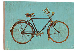 Trebilde Vintage bike on blue background