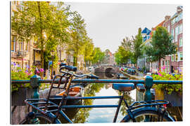 Gallery print Bicycle on a canal in Amsterdam