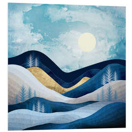 Stampa su PVC Moonlit Hills