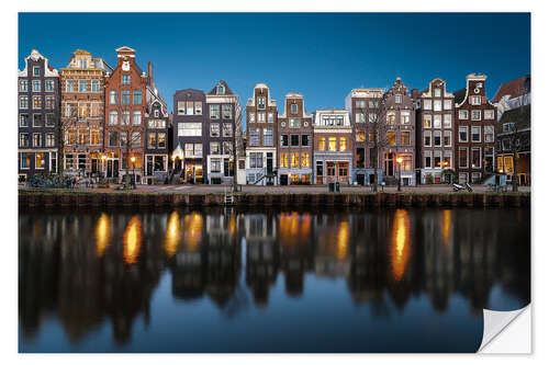 Naklejka na ścianę Beautiful houses in Amsterdam, Holland