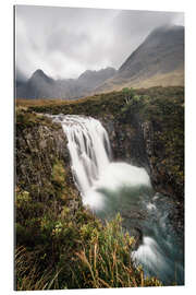 Gallery print Waterfall and mountains Scotland