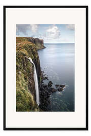 Gerahmter Kunstdruck Wasserfall Isle of Skye