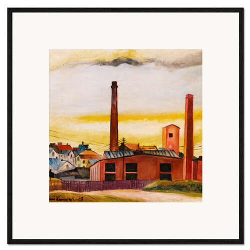 Gerahmter Kunstdruck Sonntag Morgen