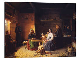 Gallery print Kreeta Haapasalo Playing the Kantele in a Peasant Cottage