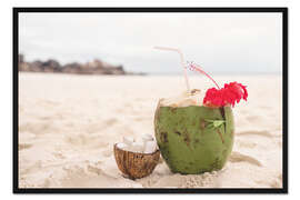 Gerahmter Kunstdruck Kokosnuss