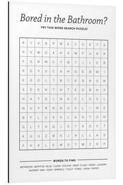 Magnettafel Badezimmer Suchwortspiel (Englisch)