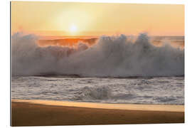 Galleritryk Waves at sunset