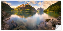 Naklejka na ścianę Nad fiordami, Norwegia