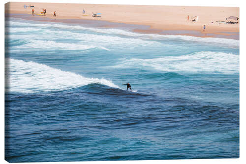 Leinwandbild Surfer im Ozean, Portugal