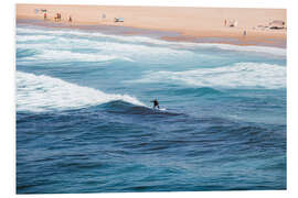 PVC print Surfer in the ocean, Portugal