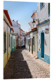 Akrylglastavla Colorful houses, Ferragudo, Portugal