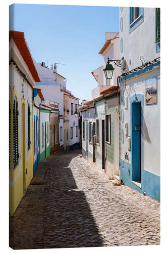 Leinwandbild Bunte Häuser, Ferragudo, Portugal