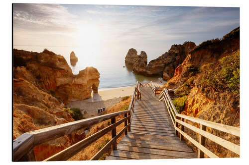 Aluminium print Camilo beach, Algarve, Portugal