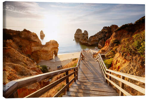 Canvas print Camilo beach, Algarve, Portugal