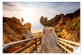 Naklejka na ścianę Camilo beach, Algarve, Portugal