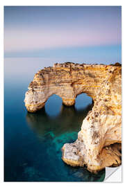 Selvklebende plakat Arch rock, Algarve, Portugal