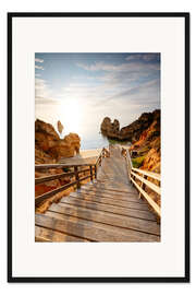Gerahmter Kunstdruck Zum Strand, Algarve, Portugal